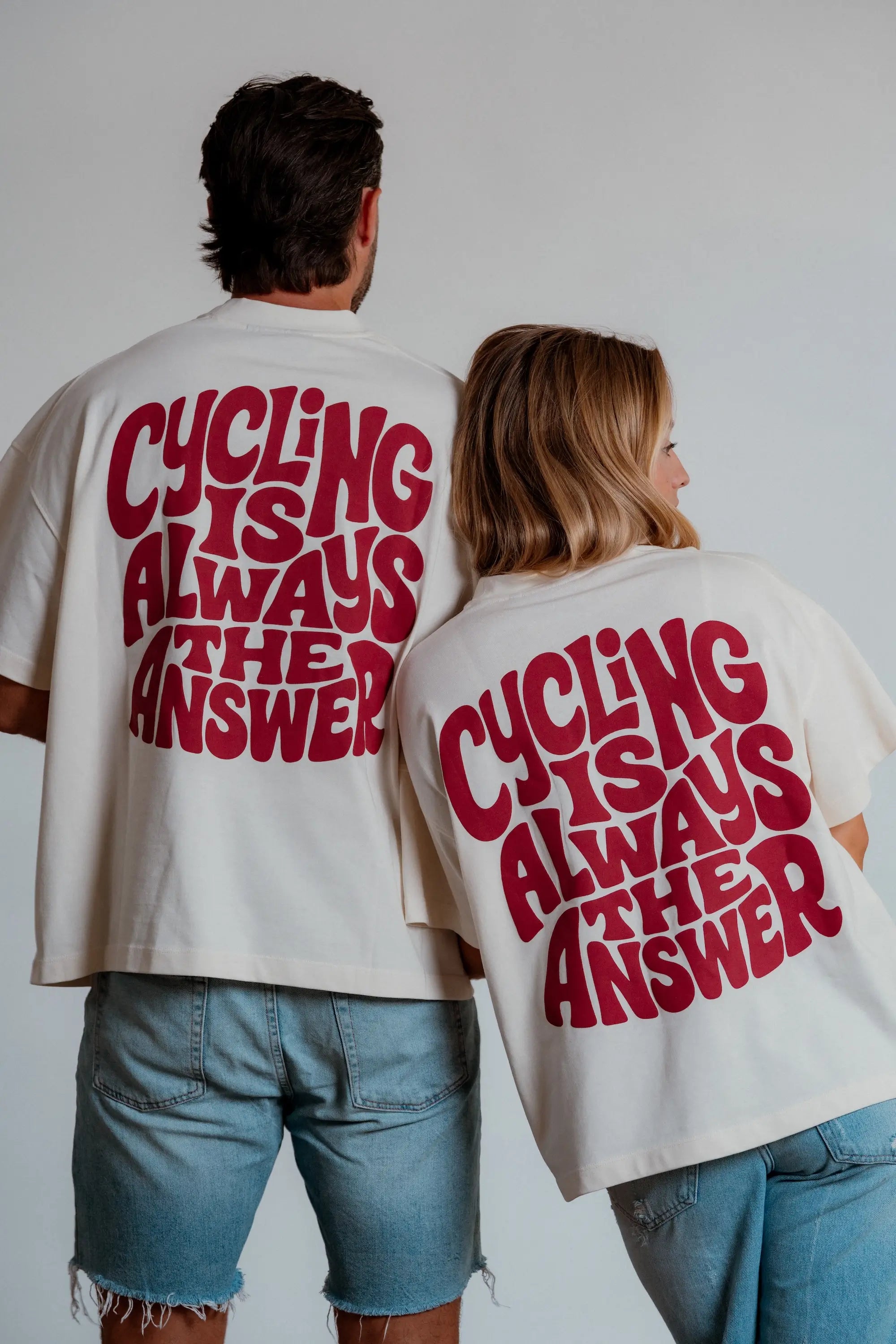 Cycling is always the answer - Oversized Shirt Red