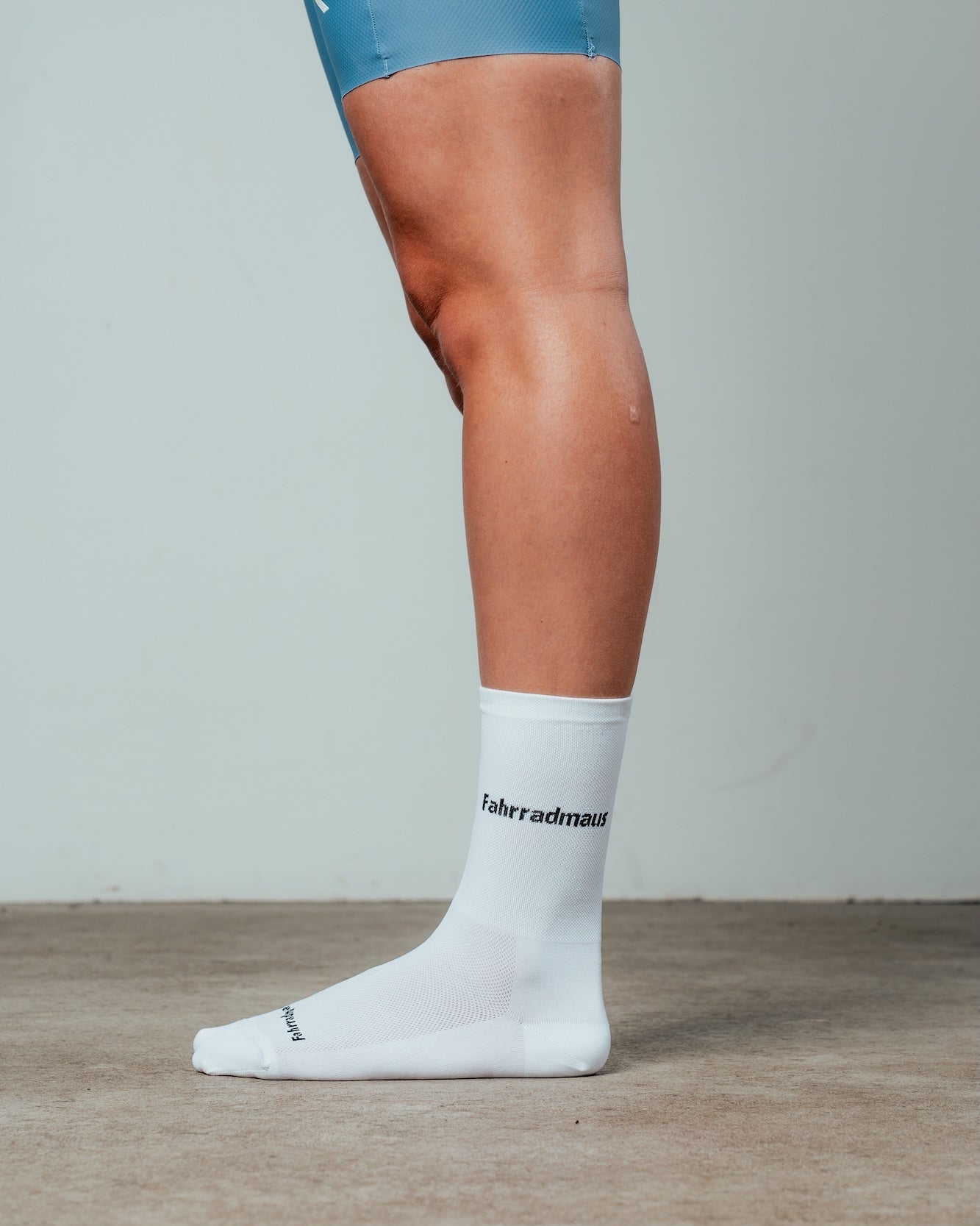 Fahrradmaus-Socken Weiß/Schwarz