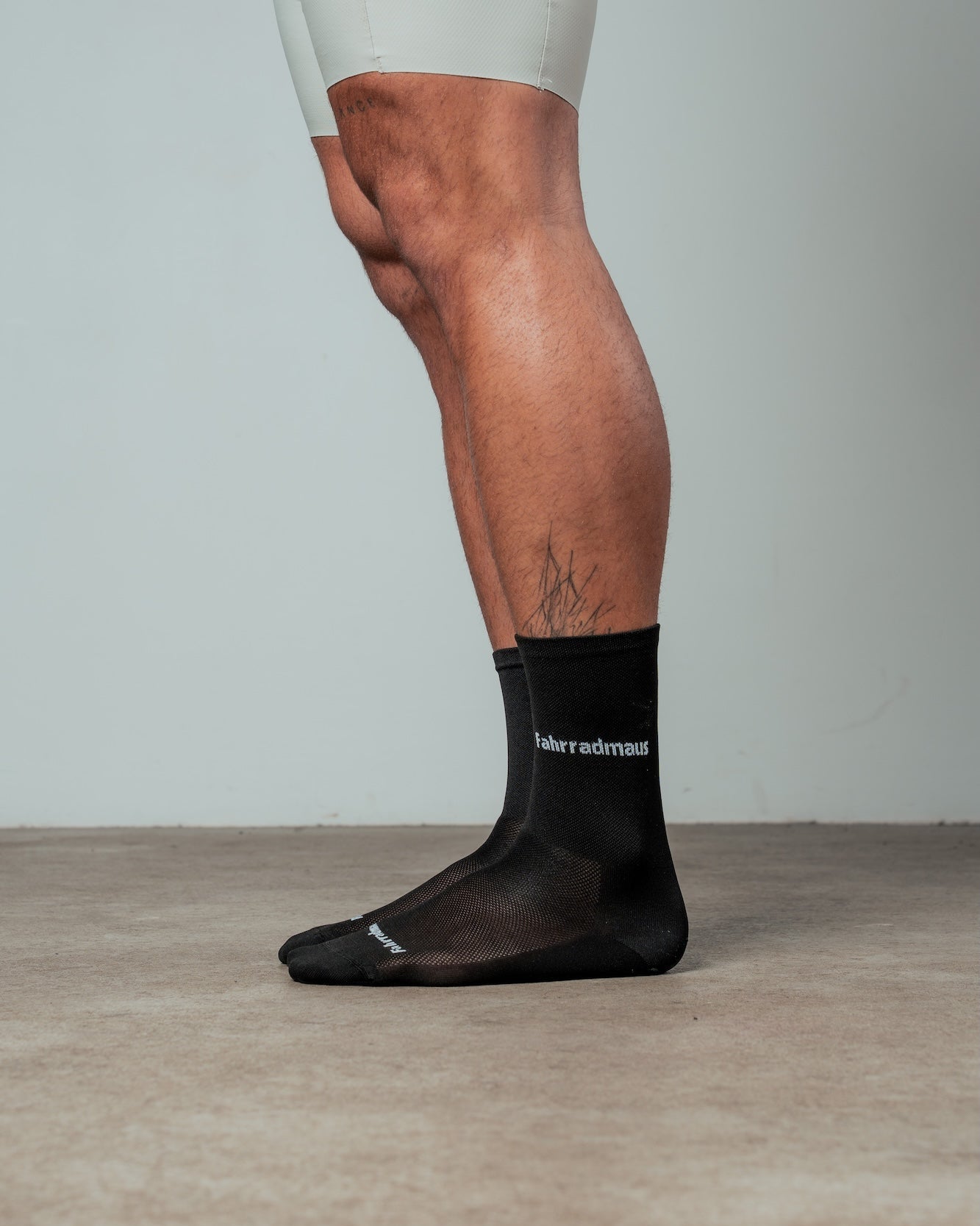 Fahrradmaus-Socken Schwarz/Weiß