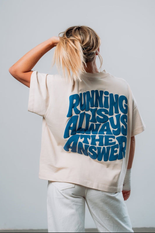 Pre-Order: Running is always the answer - Oversized Shirt