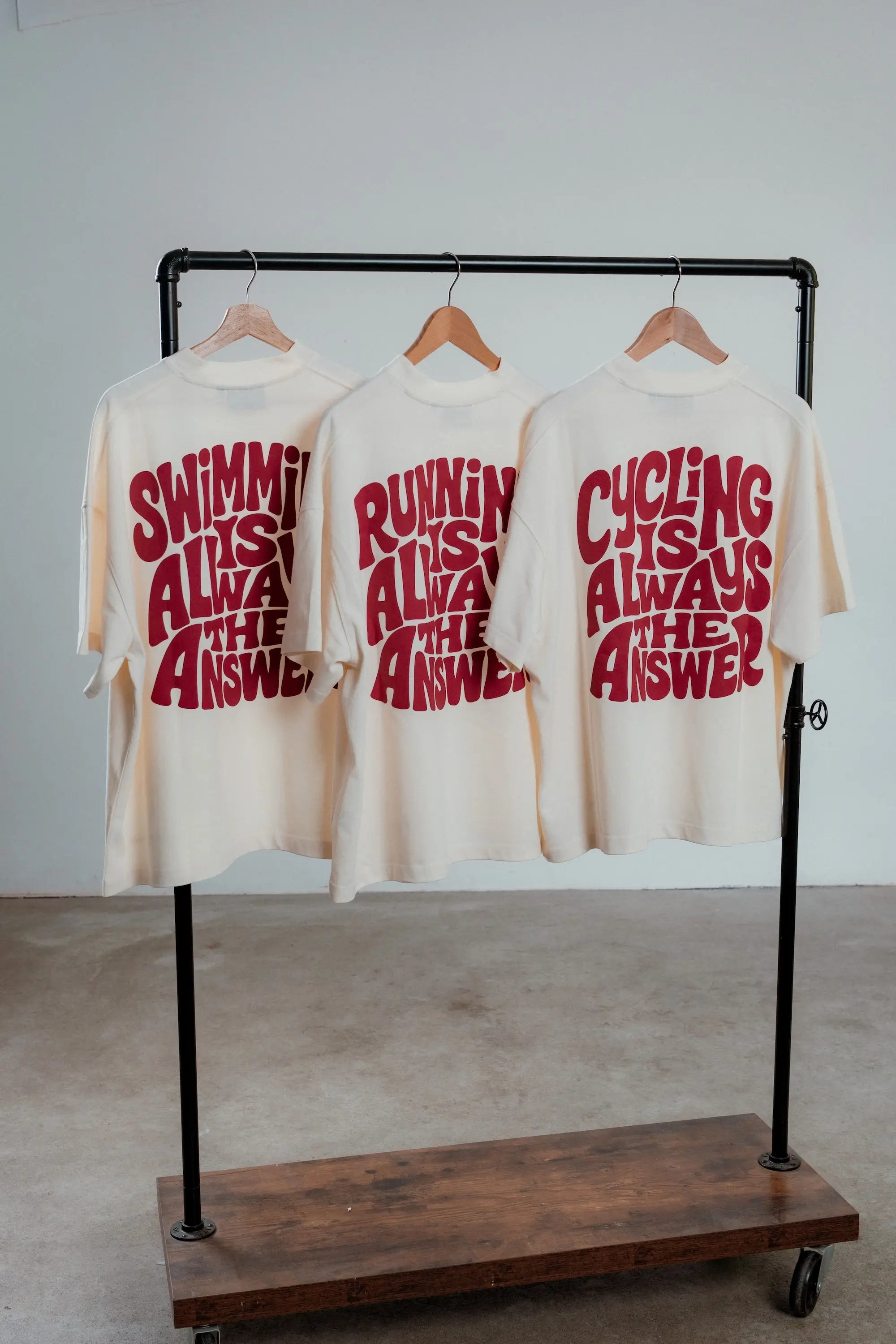 Cycling is always the answer - Oversized Shirt Red