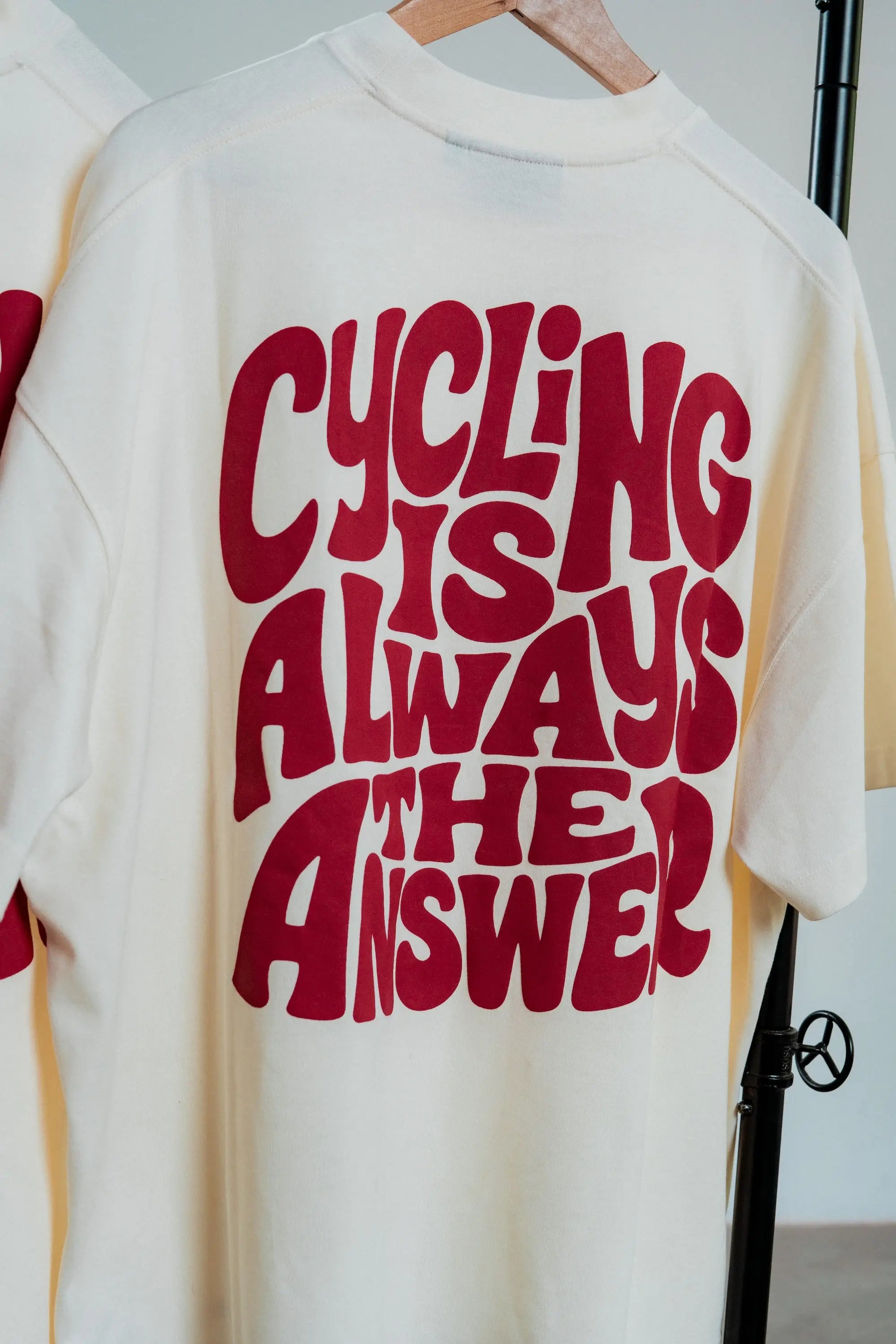 Cycling is always the answer - Oversized Shirt Red