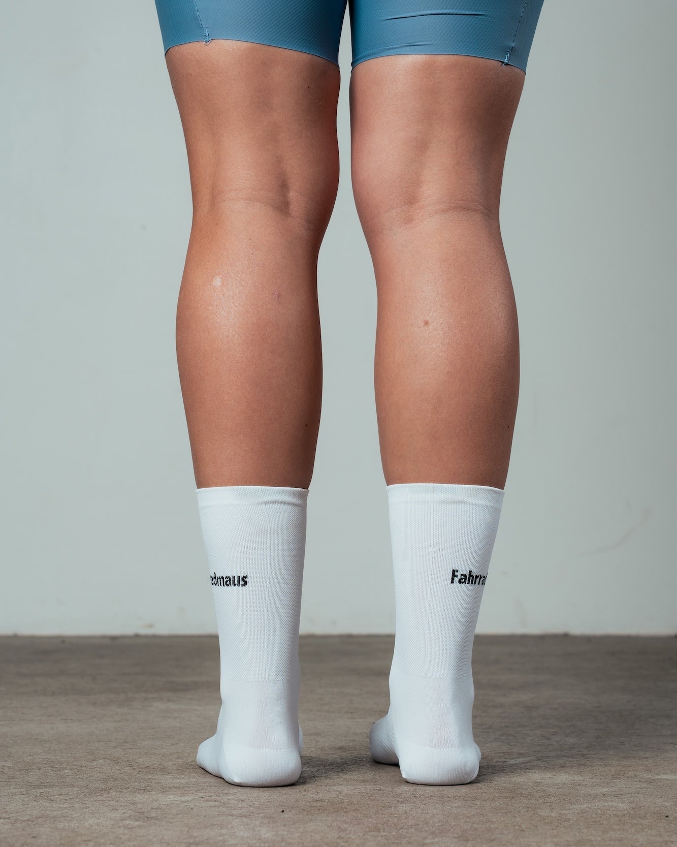 Fahrradmaus-Socken Weiß/Schwarz