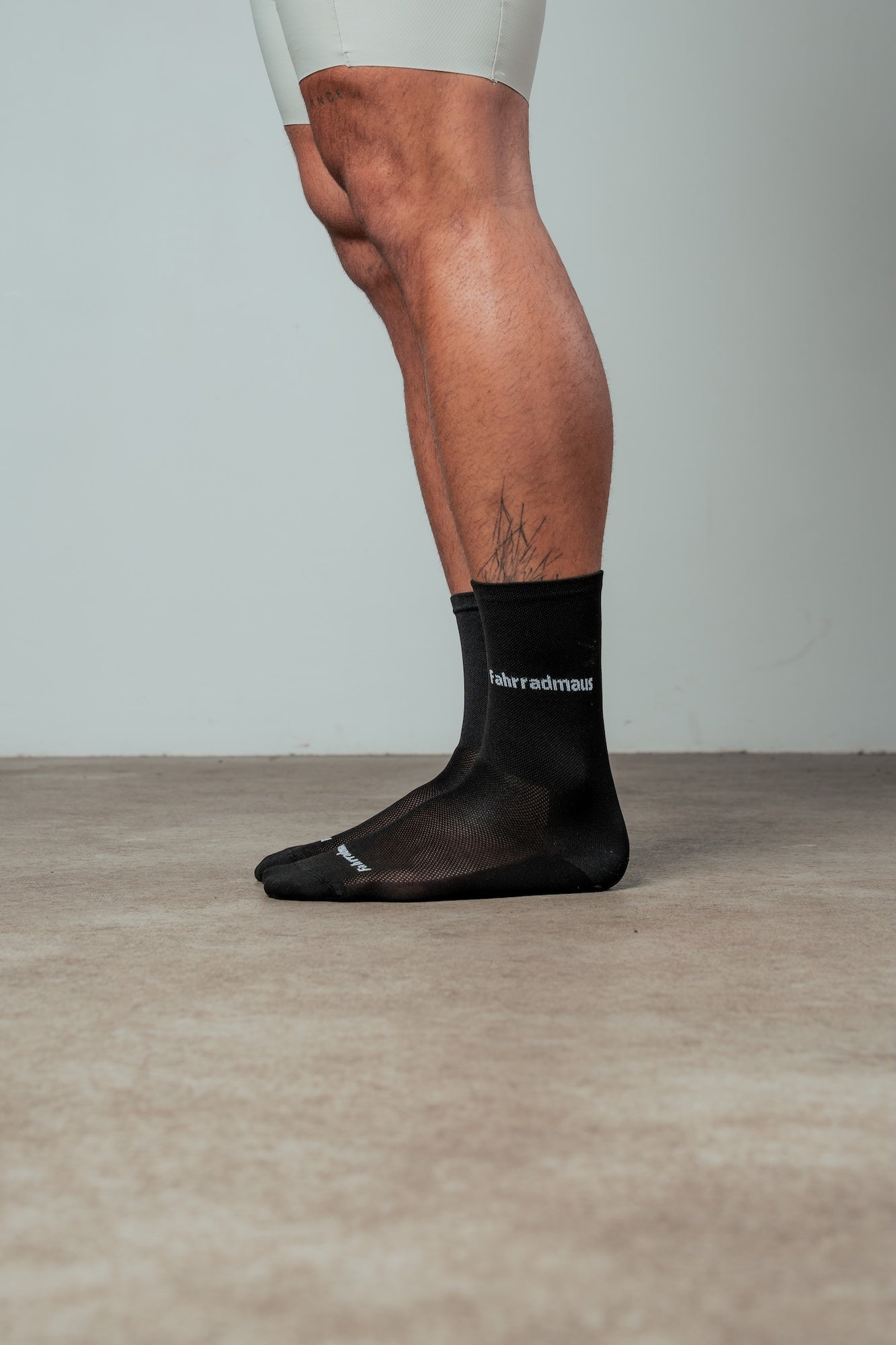 Fahrradmaus-Socken Schwarz/Weiß