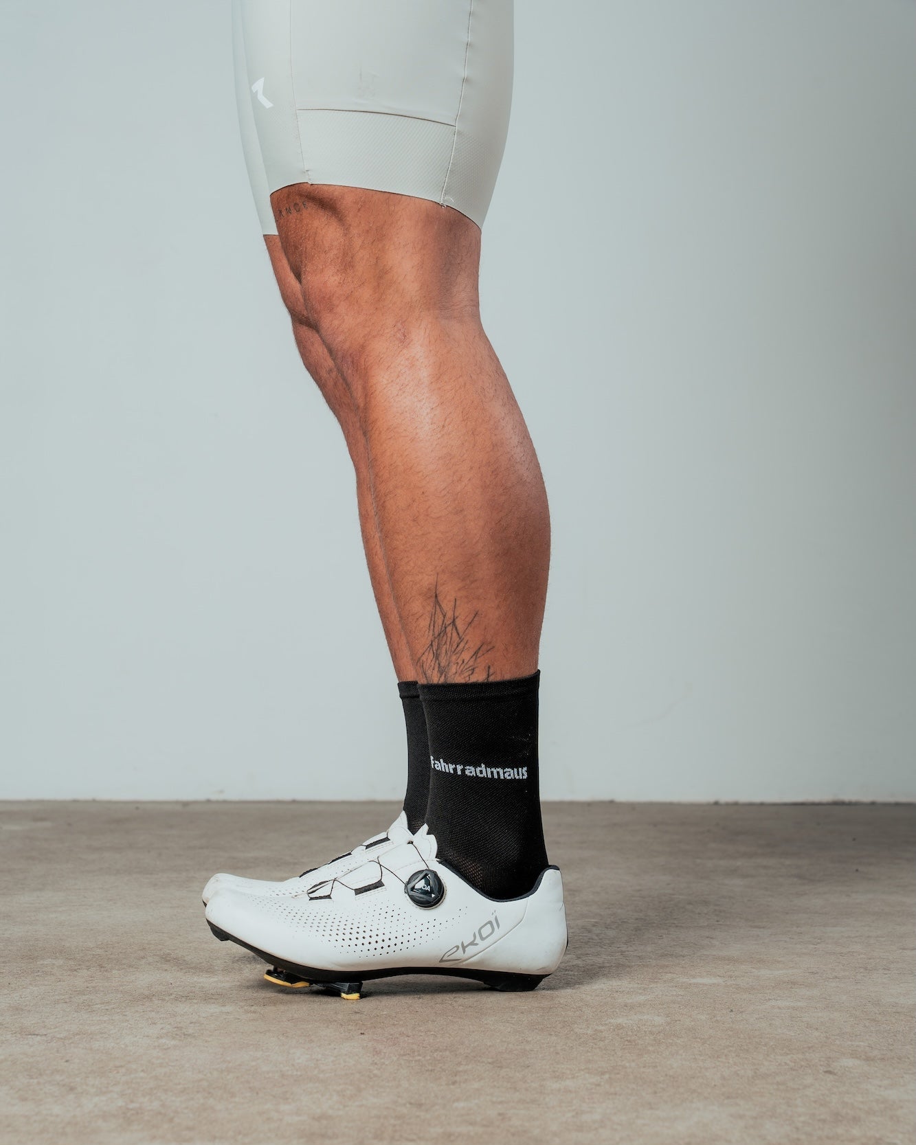 Fahrradmaus-Socken Schwarz/Weiß
